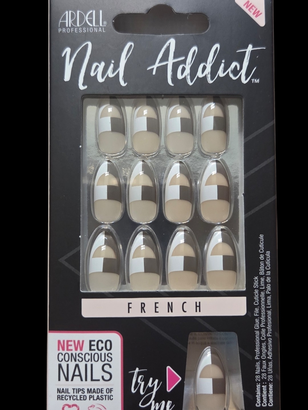 Ardell Nail Addict French Press-On Nails - Neutral Beige